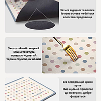 Килимок для сушіння посуду, що протиковзає 30×40 см сірий. Тканинна сушарка для посуду вологопоглинаюча, фото 2