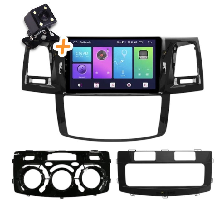 Магнітола для Hilux Fortuner 2007-2015 на Android | Сенсорний екран, GPS, Bluetooth, камера заднього виду, фото 1