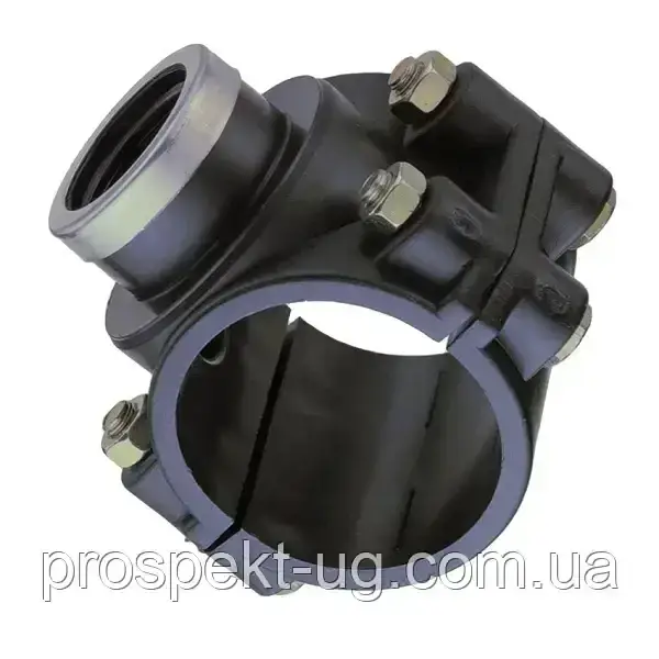 Хомут сідловий 125х3/4" Unidelta ру10 ПНД, фото 1