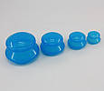 Набір силіконових вакуумних банок синього кольору, фото 2