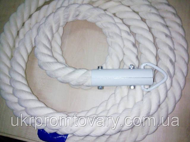 Канат для лазіння d=22 мм 2 метри гімнастичний з хомутом