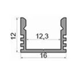 Профіль алюмінієвий для LED стрічки Профіль Розсіювач матовий ЛРМ до профілю LP led (в ламелях по 1м) 11861