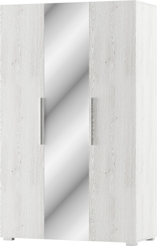 Шафа 3Д (120) з дзеркалом Ромбо СМ Артвуд / Білий Світ Меблів, фото 1