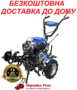 Мотоблок дизельний 12 к. с. ДТЗ 512ДНЕ-К (колеса 5.00-12)  3 швидкості вперед, електростартер чек