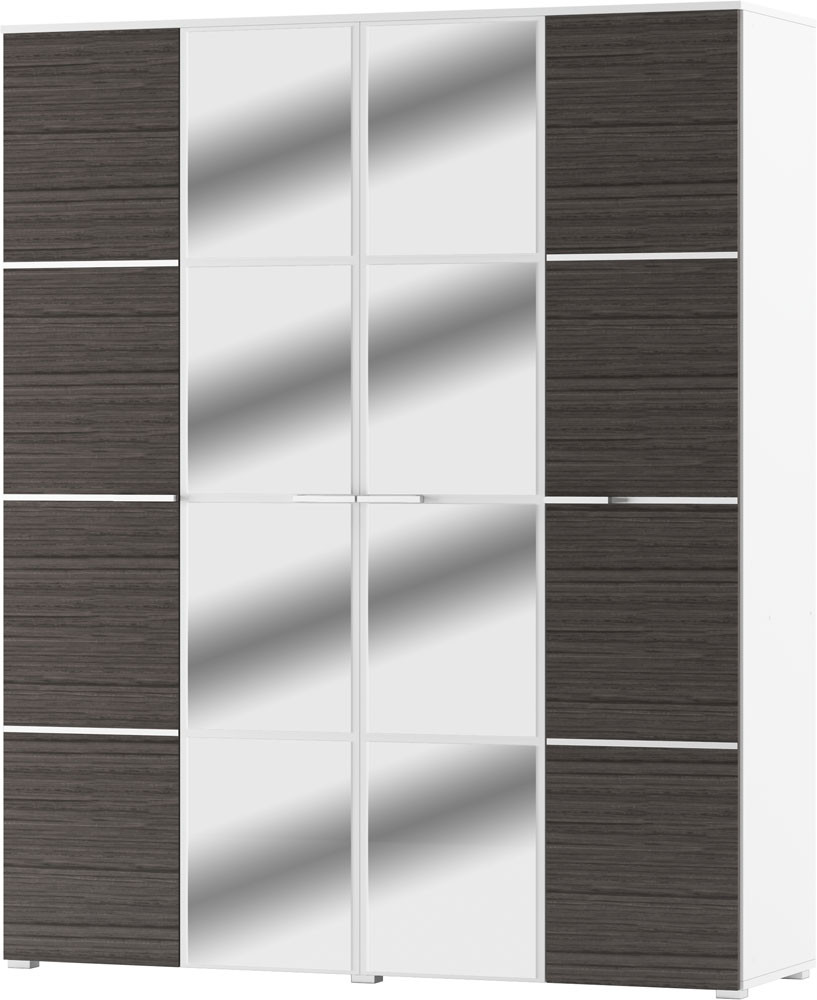 Шафа 4д (180) з дзеркалами Круїз Білий/Дакар Світ Меблів, фото 1