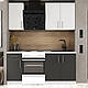 Кухонний комплект Оптіма К-1 Еверест 1,8 м Без стільниці Білий/Антрацит, фото 3