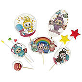 Набір кондитерських цукрових прикрас Лабубу ТОП