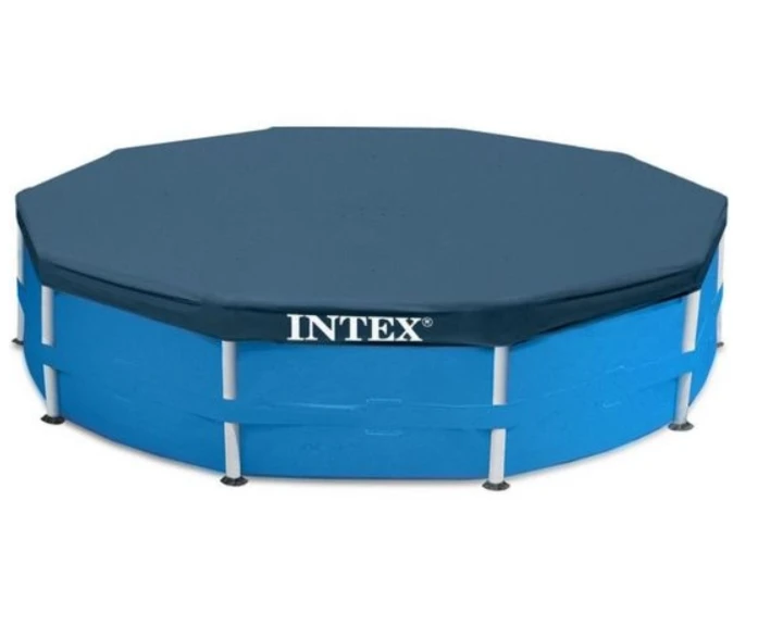 💙Тент Intex 28030 для круглих каркасних басейнів, діаметр 305см, Синій, фото 1