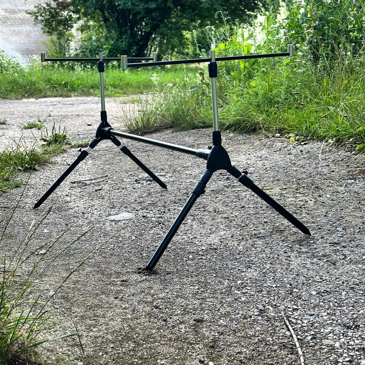 Підставка род-под Energofish BASIC Rod Pod для 3 вудилищ, алюмінієва рама, регульовані ніжки, фото 1