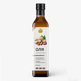 Арахісова олія першого холодного віджиму, ТМ "Корисна олія" 250 мл