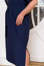 Сукня " Монако " синя великого розміру Розміри: 46-48, 50-52, 54-56, 58-60, 62-64, 66-68, фото 4