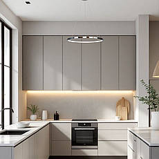 Срібна/хром люстра кільцева 40W 60см «Circle» (52-9832-1 CHROME), фото 4