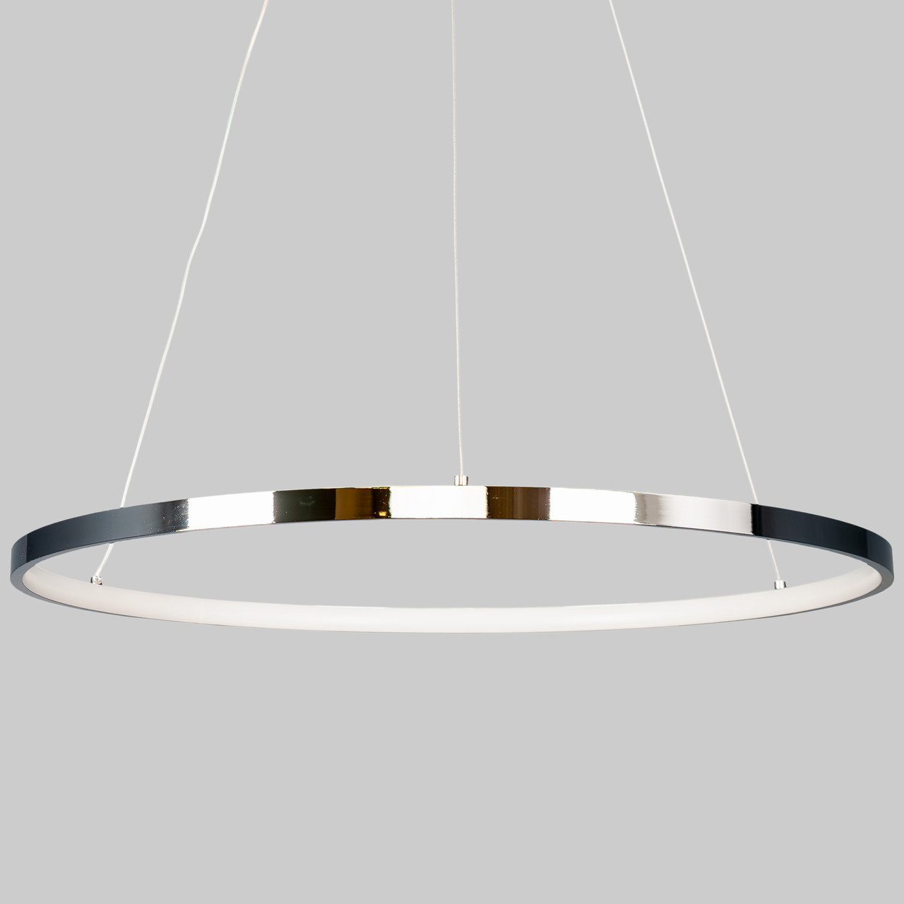 Срібна/хром люстра кільцева 40W 60см «Circle» (52-9832-1 CHROME)