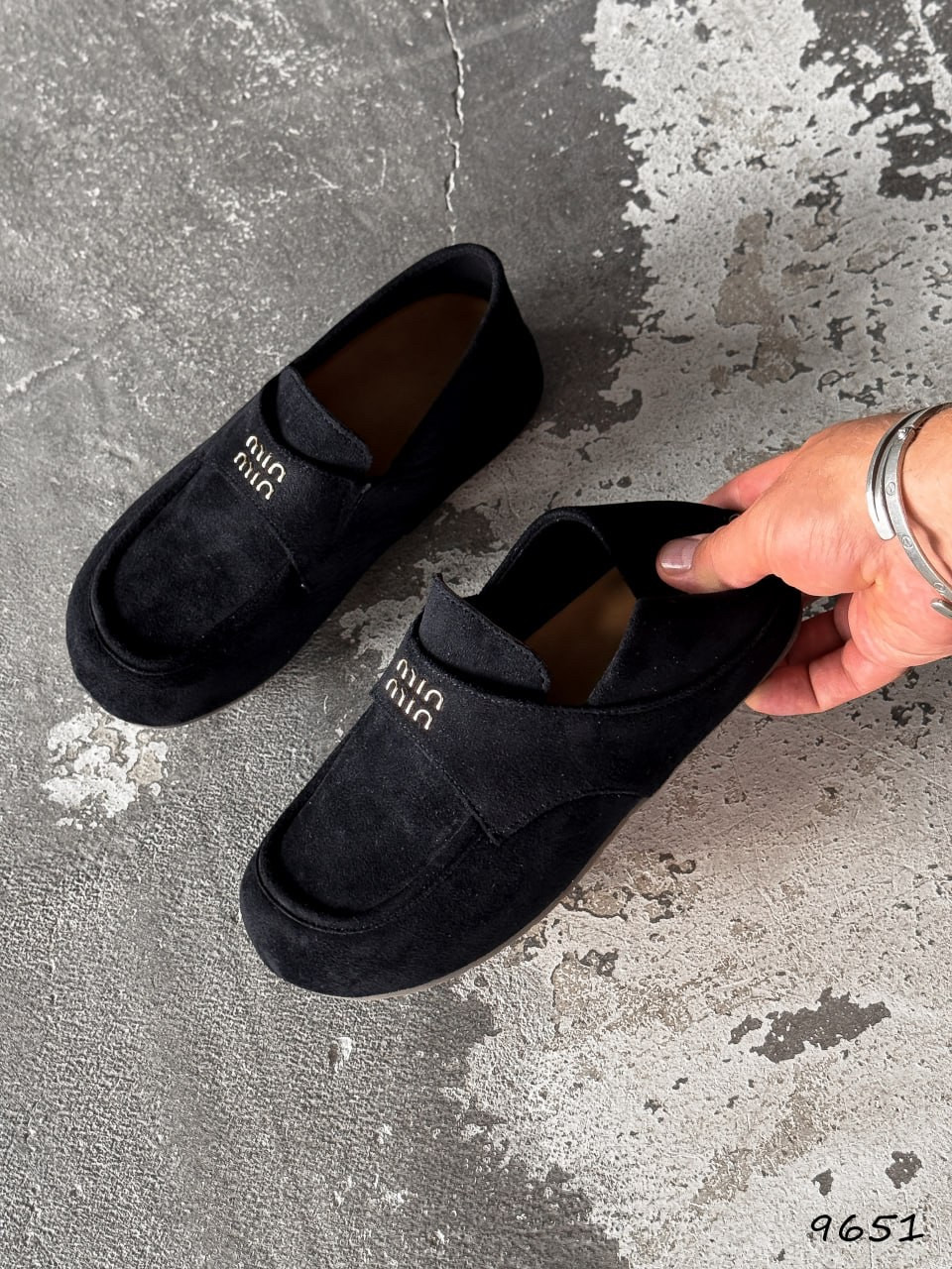 Стильні жіночі лофери, жіночі черні лофери, Черні замшеві лофери, фото 1