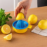 Соковичавниця ручна для цитрусових 200 мл Жовтий із блакитним