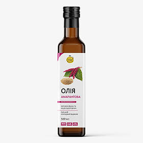 Амарантова олія першого холодного віджиму, ТМ "Корисна олія" 500 мл