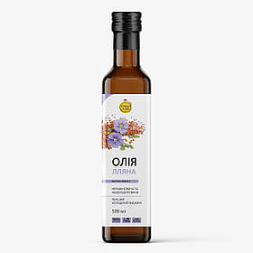 Лляна олія першого холодного віджиму, 500 мл