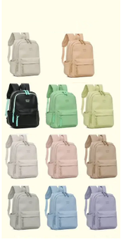 Шкільний рюкзак міський на блискавці з кишенею 26*25 см зі штучної шкіри в різних кольорах VTTV