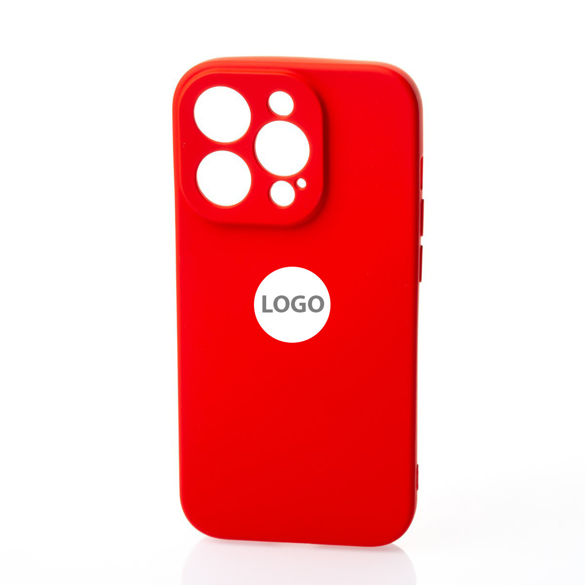 Силіконовий чохол SOFT Silicone Case для iPhone 14 Pro Max (з лого) червоний, фото 1