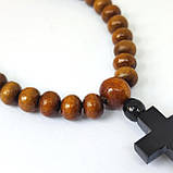 Дерев’яна вервиця на 30 зернят (великі намистини), фото 4