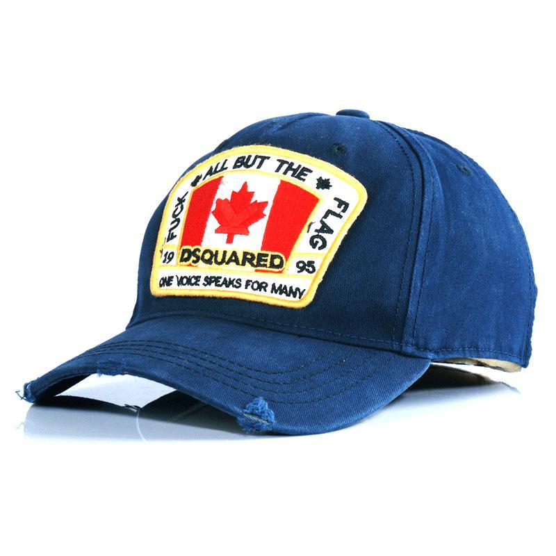 Бейсболка Dsquared2 з канадським прапором синя, фото 1