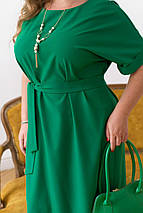 Сукня " Монако " зелений великого розміру Розміри: 46-48, 50-52, 54-56, 58-60, 62-64, 66-68, фото 4