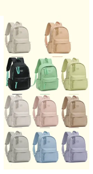 Шкільний рюкзак міський на блискавці з кишенею 38*26 см зі штучної шкіри в різних кольорах VTTV