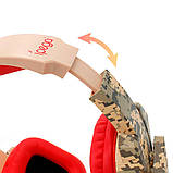 Навушники iPega Gaming PG-R005 |3.5mm, Noice Reduction| Comouflage-Red, фото 6