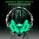 Навушники ONIKUMA Gaming with LED K8 Camouflage-White, фото 9