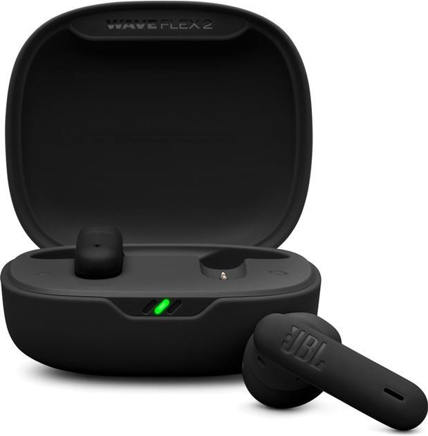 Навушники JBL Wave Flex 2, Pure Bass, кейс для заряджання, Black, фото 1