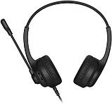 Навушники A4tech HU-8, поворотний мікрофон з шумоподавленням, Black, фото 3