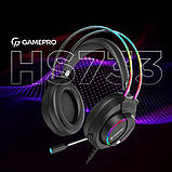 Навушники GamePro Nitro HS733 ігрові Black, фото 3