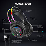 Навушники GamePro Nitro HS733 ігрові Black, фото 4