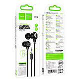 Навушники HOCO M116 Benevolent universal earphones with microphone  |1.2M, 3.5mm| Black, фото 6