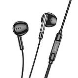 Навушники HOCO M123 Glory universal earphones with microphone Black, фото 2