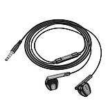Навушники HOCO M123 Glory universal earphones with microphone Black, фото 4