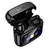 Навушники Hoco EQ14 Cool color true wireless BT headset with touch screen  |BT5.4, 40/500mAh, 7h| Black, фото 2