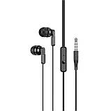 Навушники HOCO M121 Bright universal earphones with microphone  Black, фото 2