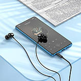 Навушники Hoco M122 Power metal universal earphones with microphone Black, фото 4