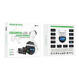 Навушники Borofone BW87 Mist true wireless BT headset with touch screen White, фото 5