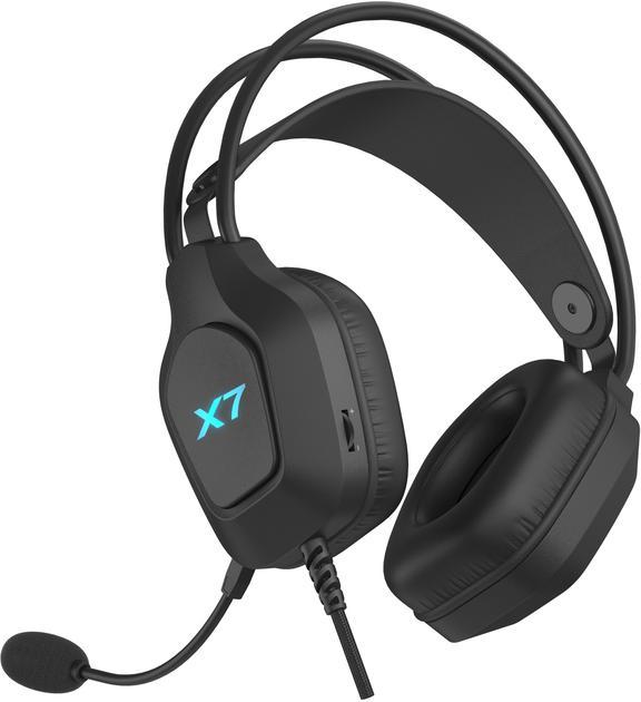 Навушники A4tech XH-200, мікрофон з шумоподавленням, Black, фото 1