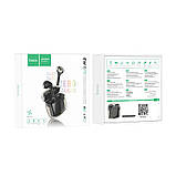 Навушники Hoco EW15 Clear Explore Edition TWS BT headset |BT5.1, 30/300mAh, 4h| Black, фото 5