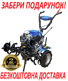 Мотоблок дизельний 12 к. с. ДТЗ 512ДНЕ-К (колеса 5.00-12) 3 швидкості вперед, електростартер
