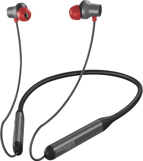 Навушники бездротові для спорту Promate Blend Black, фото 1