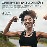 Навушники бездротові для спорту Promate Blend Black, фото 3