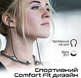 Навушники бездротові для спорту Promate Blend Black, фото 5