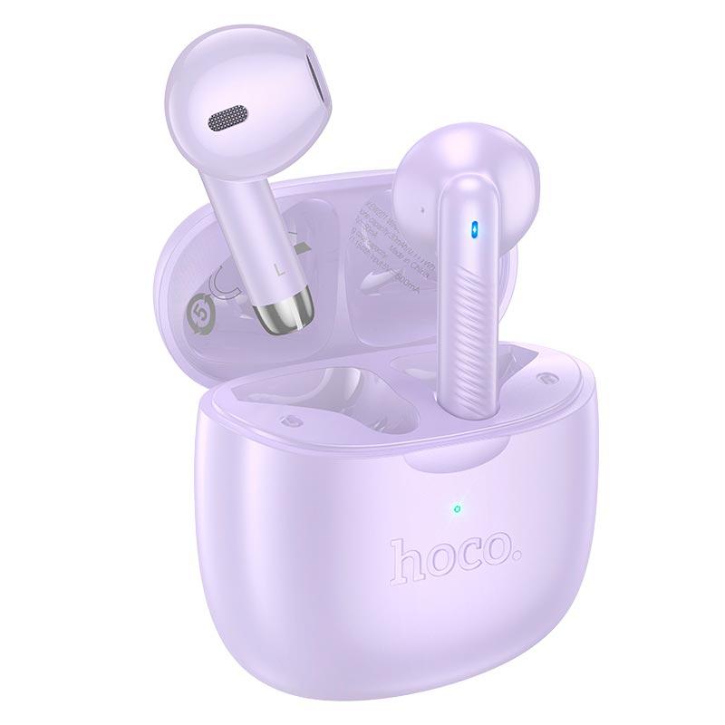Навушники Hoco EW201 Graceful true wireless BT headset  |BT5.4, 30/320mAh, 4h| Purple, фото 1