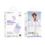 Навушники Hoco EW201 Graceful true wireless BT headset  |BT5.4, 30/320mAh, 4h| Purple, фото 4