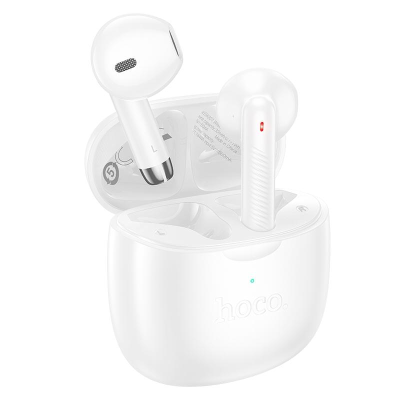 Навушники Hoco EW201 Graceful true wireless BT headset  |BT5.4, 30/320mAh, 4h| White, фото 1