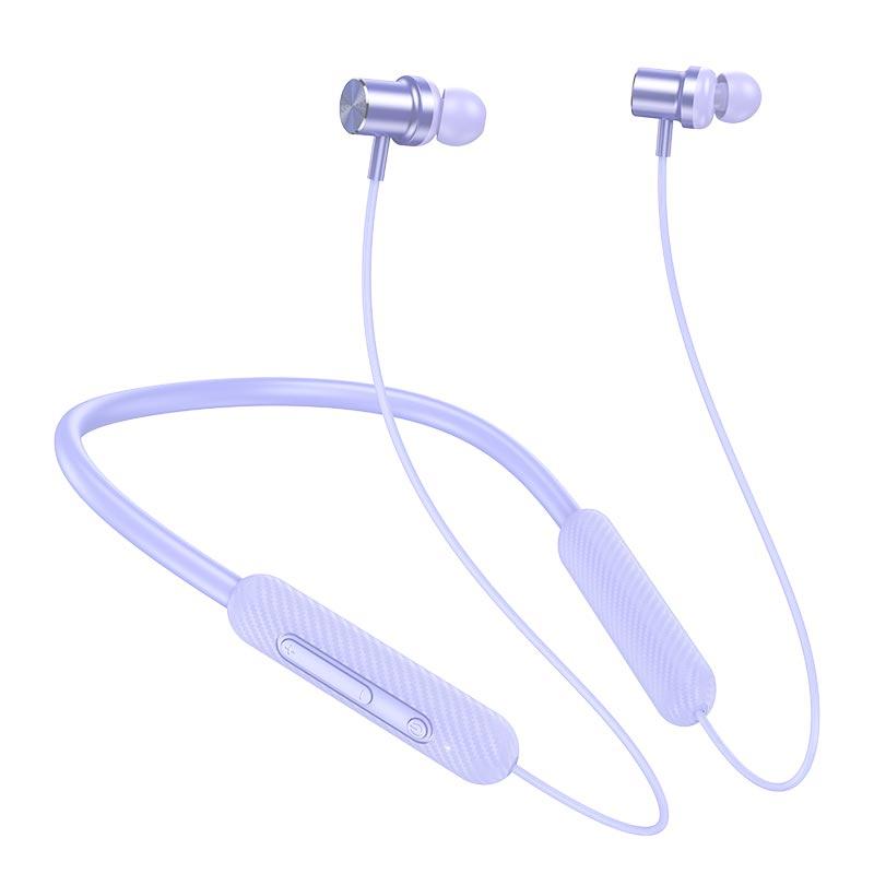 Навушники Hoco ES70 Armour neck-mounted BT earphones Purple, фото 1